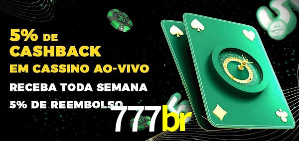 Promoções do cassino ao Vivo 777br